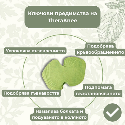 TheraKnee - Билкови Пластири за болка в колената