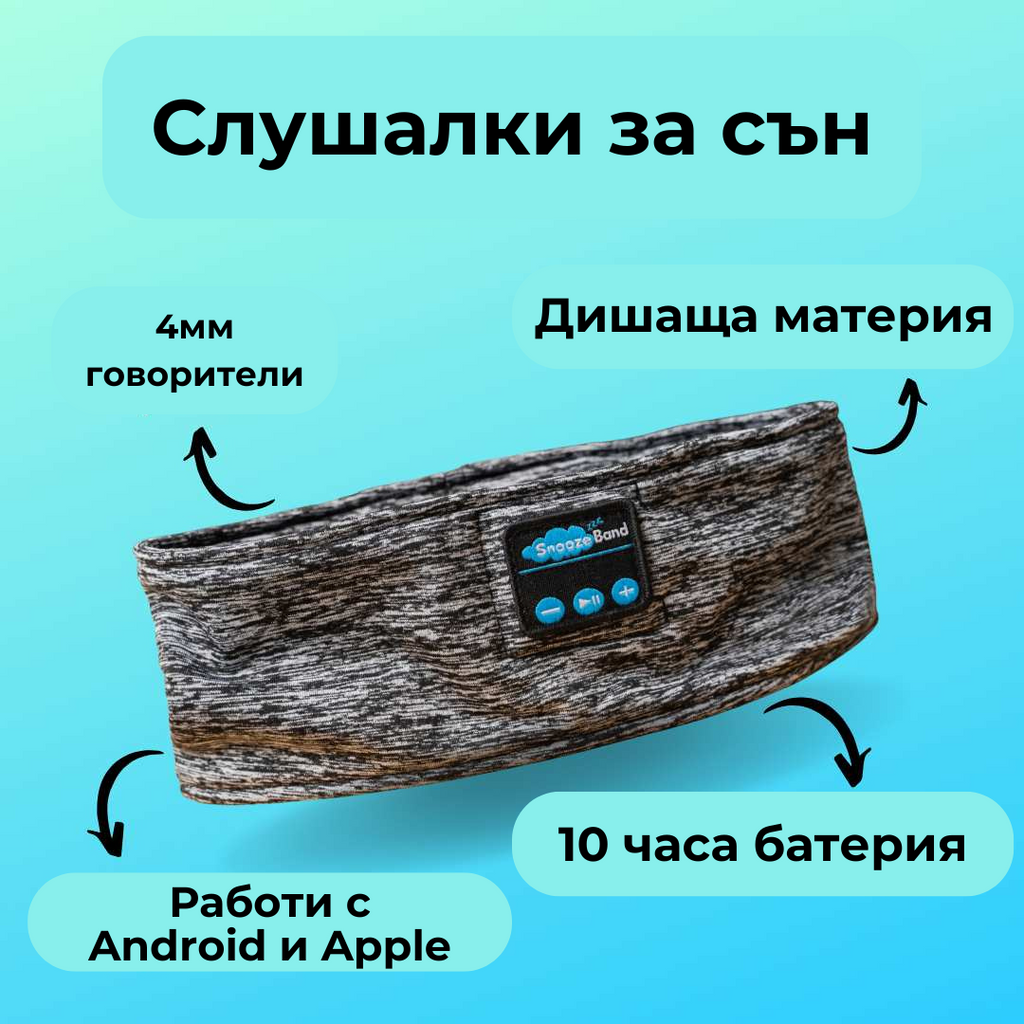 Блутут Слушалки За Сън - SleepBand